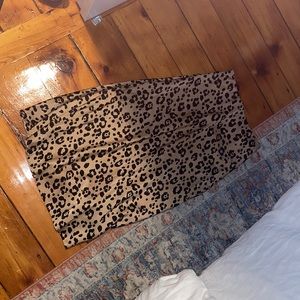 MIDI Cheetah Silk skirt
